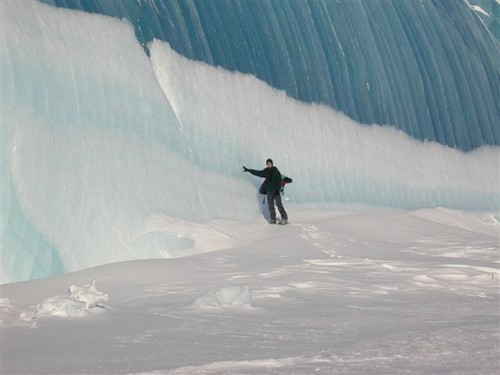 Feeling like an ice surfer © SW